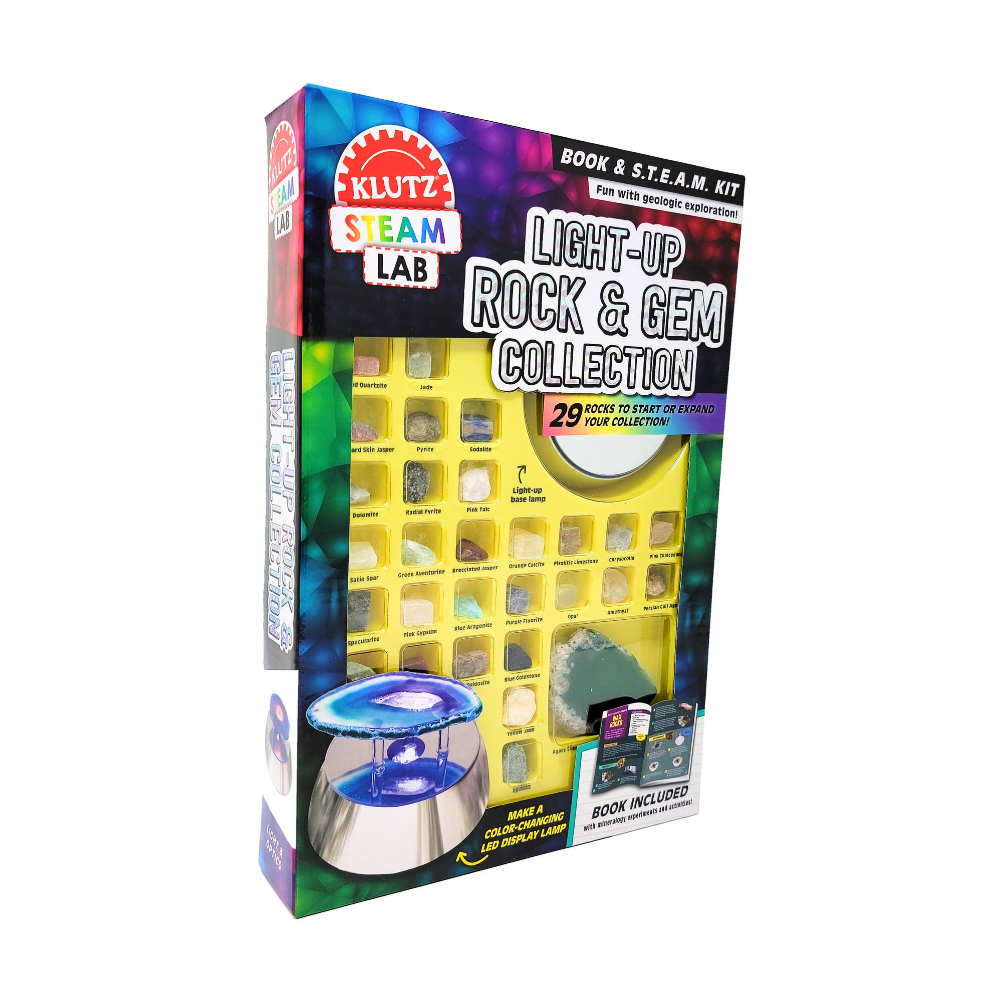 Klutz® S.T.E.A.M. Lab Light-Up Rock & Gem Collection